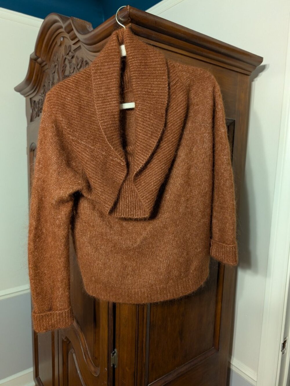 Sezane brown wool sweater (L)